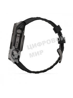 Смарт-часы Garmin Fenix 8 Solar Sapphire титановый угольно-серый DLC, черный 51мм