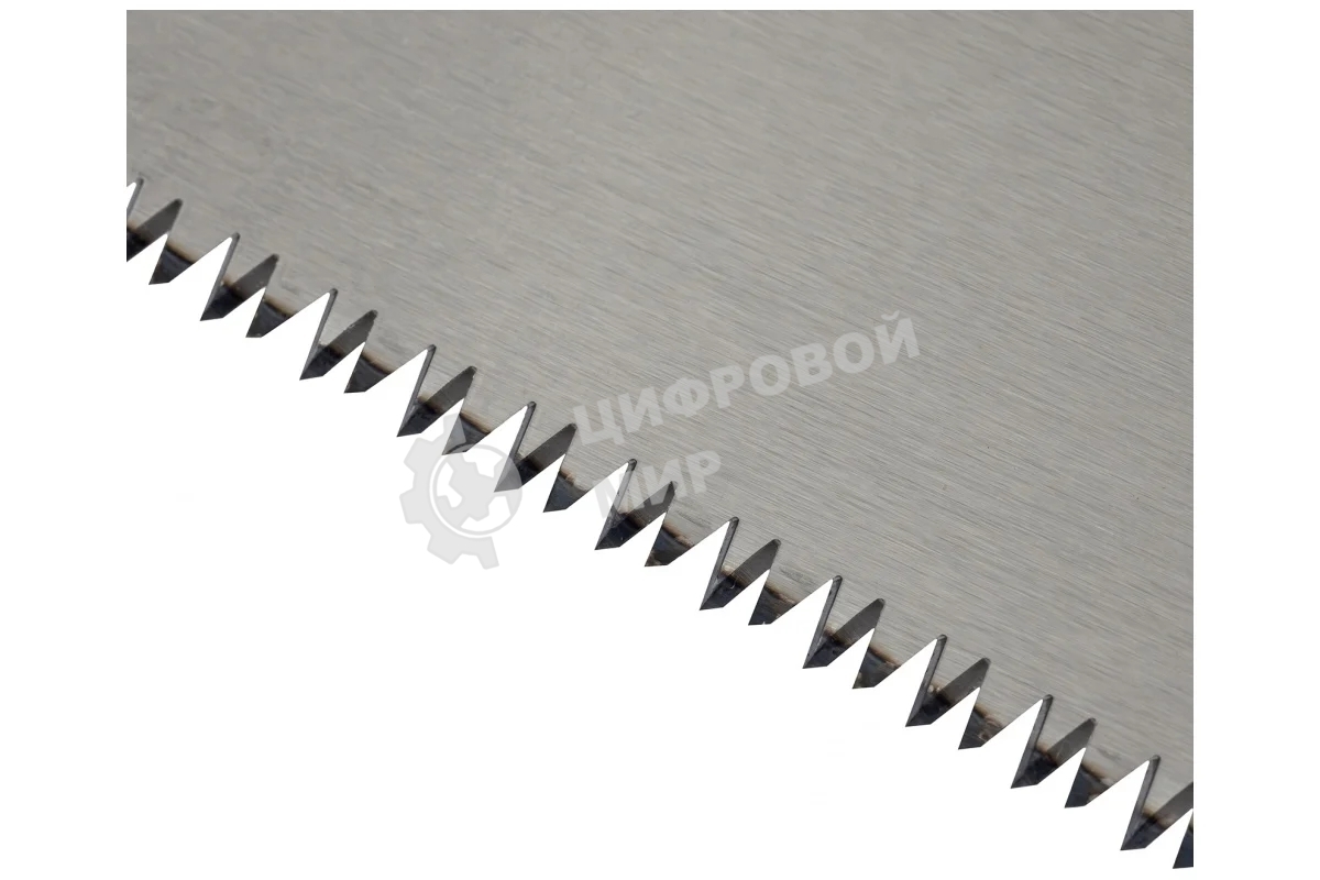 Ножовка по дереву Denzel 500 мм, 9 TPI, зуб 3D, двухкомпонентная рукоятка