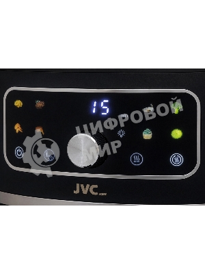 Аэрогриль JVC JK-MB058 черный, 1750 Вт, 7 л, механическое управление, 8 программ