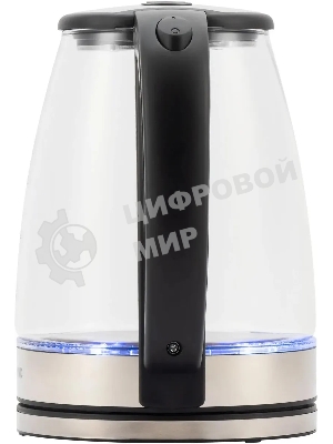 Чайник электрический Starwind SKG4777 1.8 л, 2000 Вт, черный/прозрачный (корпус: стекло)