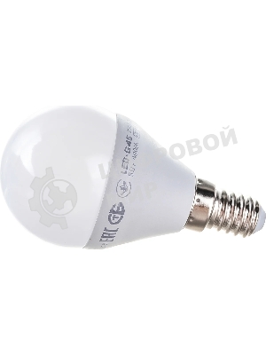Лампа светодиодная IEK LLE-G45-5-230-40-E14 ECO G45 5Вт шар 4000К белый E14 450 лм 230-240В