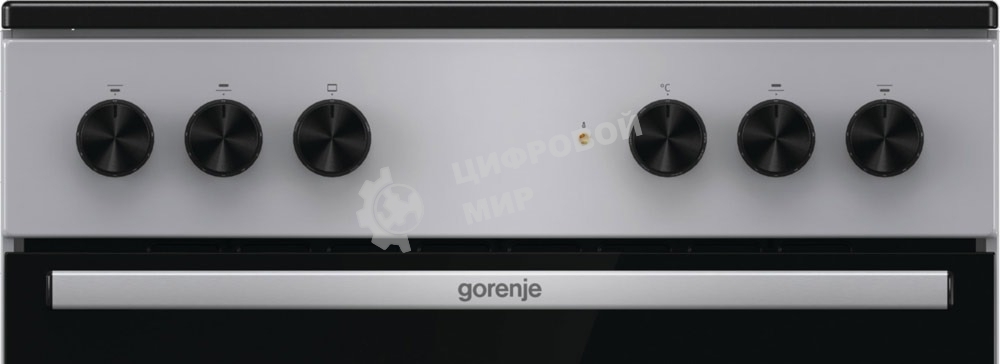 Плита электрическая Gorenje GEC6A11SG серый, конфорок 4 электрических, духовка 65 л, 60 см x 85 см x 60 см