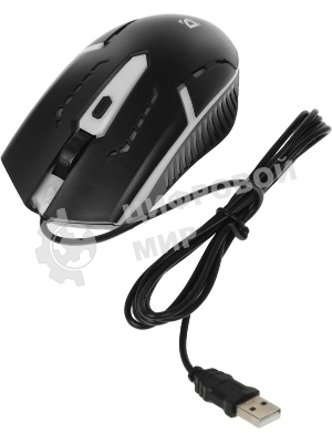 Мышь проводная Defender Flash MB-600L черный, 1200 dpi, USB, кнопки - 4