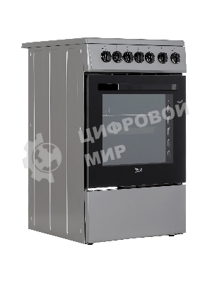 Плита электрическая Beko FFSE57114GS серебристый, конфорок 4 шт, духовка 55 л, 50 см x 85 см x 60 см