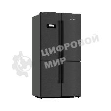 Холодильник Grundig GQN20130LXBR антрацит двухкамерный 376/165л морозилка снизу, No Frost, Side by Side