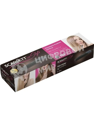 Выпрямитель для волос Scarlett SC-HS60014 черный, 22 мм, 190 °C, 1 режим