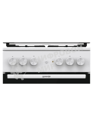 Плита комбинированная Gorenje GK5A21WH белый, конфорок 4 газовых, духовка 68 л, 50 см x 85 см x 59.4 см