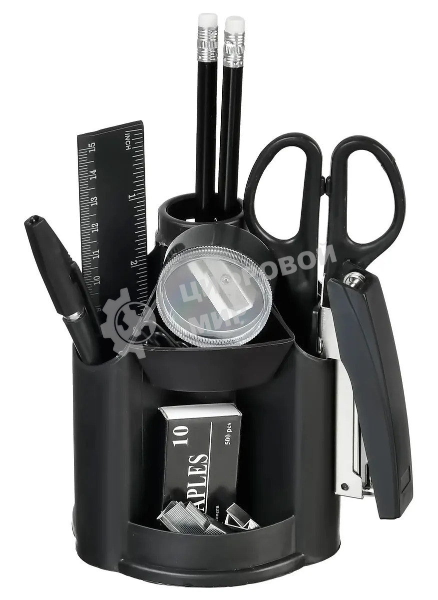 Настольный набор Silwerhof (10 предметов) пластик, черный