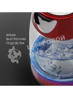 Чайник электрический Polaris PWK1760CGL Красный