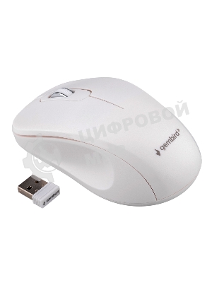 Комплект клавиатура+мышь Gembird KBS-7001-RU беспроводной, USB, 1600 DPI, белый