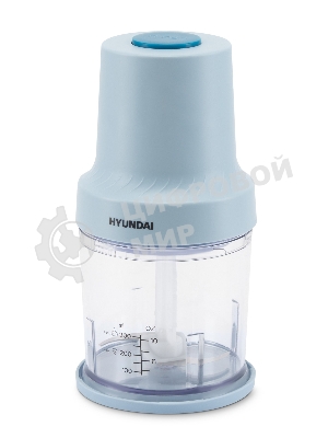 Измельчитель электрический Hyundai HYC-P3138 0.8л. 300Вт голубой/белый