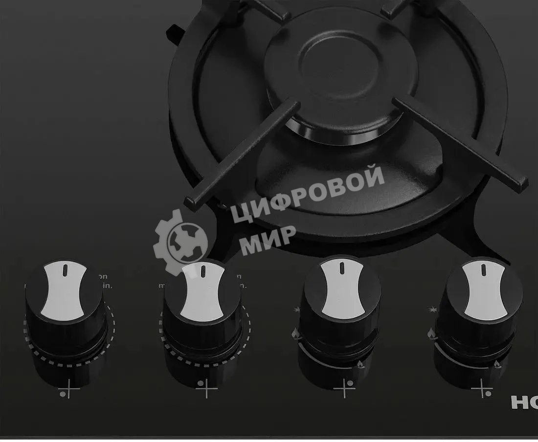 Комбинированная варочная панель HOMSair HG641VBK независимая, черный