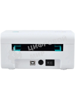 Принтер наклеек G&G GG-D420 стационарный, прямая термопечать, 203 dpi, 152 мм/сек, USB, белый