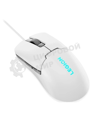 Мышь проводная Lenovo Legion M300s белый, 8000 dpi, USB, кнопки - 6