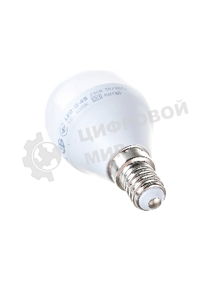 Лампа светодиодная IEK LLE-G45-5-230-40-E14 ECO G45 5Вт шар 4000К белый E14 450 лм 230-240В