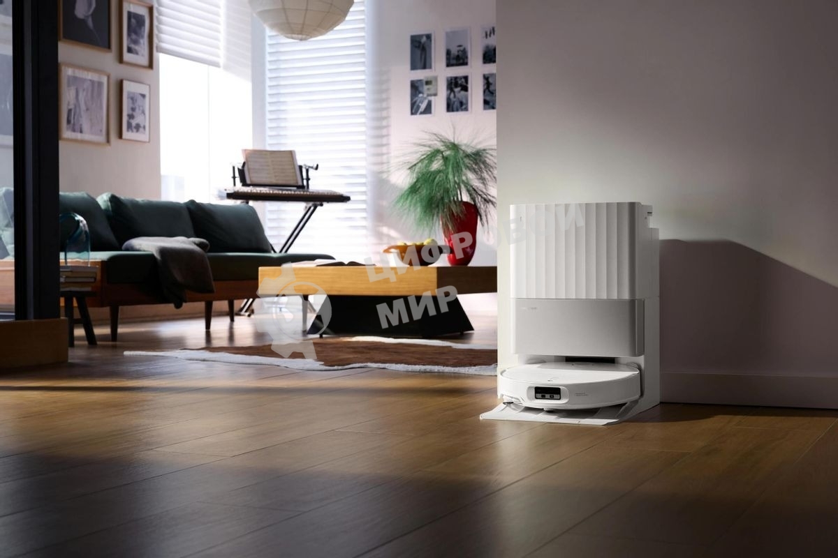 Пылесос-робот Roborock Qrevo EdgeT 60Вт белый (в компл.:1мешок)