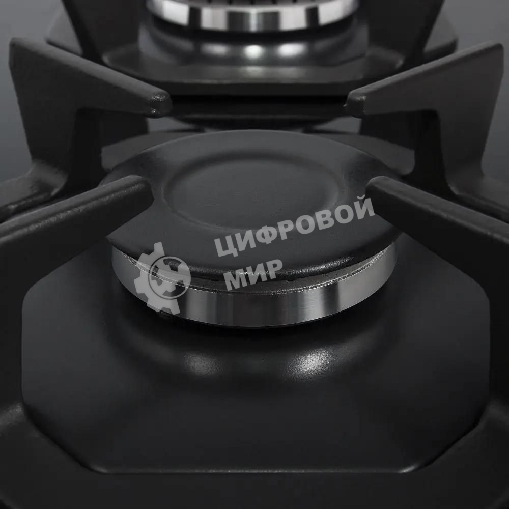 Газовая варочная панель Maunfeld EGHG.64.2CB/G, 4 конфорки, закаленное стекло, черный