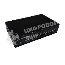 Коммутатор неуправляемый NEOMAX NMS-106PoE-100-S, 6 портов 100 Mbps, 4xPoE, металл