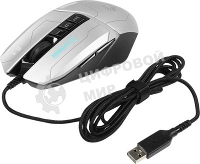 Мышь проводная A4Tech Bloody W60 Max серый/черный, 10000 dpi, USB, кнопки - 10