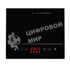 Плита настольная электрическая ZUGEL ZIHF61B чёрный, 2 кВт, индукция, конфорки - 1, стеклокерамика, сенсор