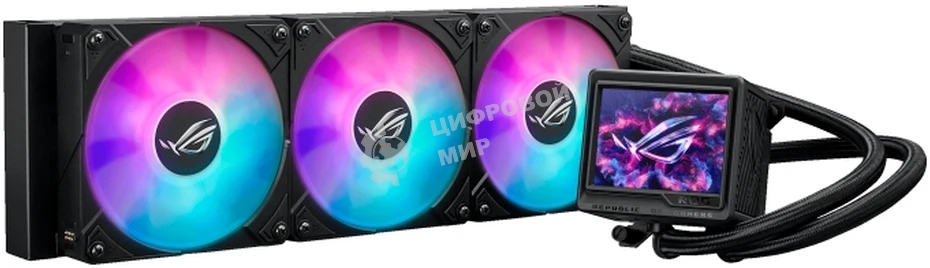 Система жидкостного охлаждения ASUS ROG RYUJIN III 360 ARGb EXTREME 90RC0131-M0EAY0 черный 120мм алюминий+медь 2800rpm 36db 4-pin 305W