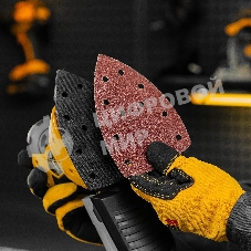 Треугольник абразивный Denzel на ворc. подложке под 