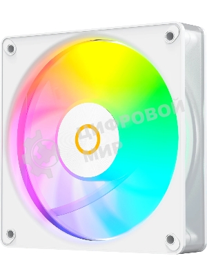 Вентилятор для корпуса Ocypus Gaммa F12 Elite WH ARGB REVERSE BLADE 3 IN 1, 120x120x25мм, 4-PIN PWM, 600-1800 RPM, 26 DBA MAX, HYDRO BEARING