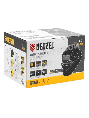 Щиток защитный лицевой (маска сварщика) Denzel F8, см. окно 100х50, Real Color, DIN 4-8/9-13