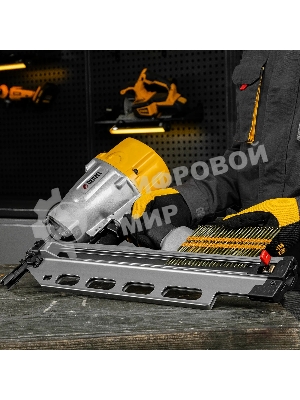 Гвозди Denzel для пнев. нейлера (крашен.), длина - 90 мм, диам. - 3,05 мм, 2000 шт.