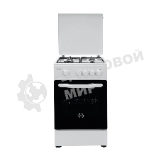 Плита газовая Kraft KF-FSK5301GW белый, конфорок 4 газовых, духовка 58 л, 50 см x 85.5 см x 55.6 см