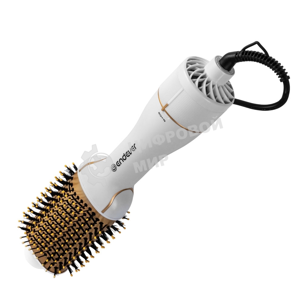 Стайлер Endever Aurora-500 Мощность 1200 Вт, белый, 3 режима температуры и скорости, керамическое покрытие