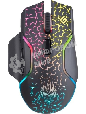 Мышь беспроводная Defender Oneshot GM-067 черный, 3200 dpi, радиоканал, USB, кнопки - 7