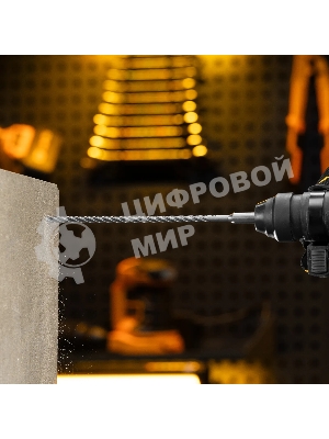 Бур по бетону Denzel цельная крестовая пластина, 6x265 мм, SDS PLUS