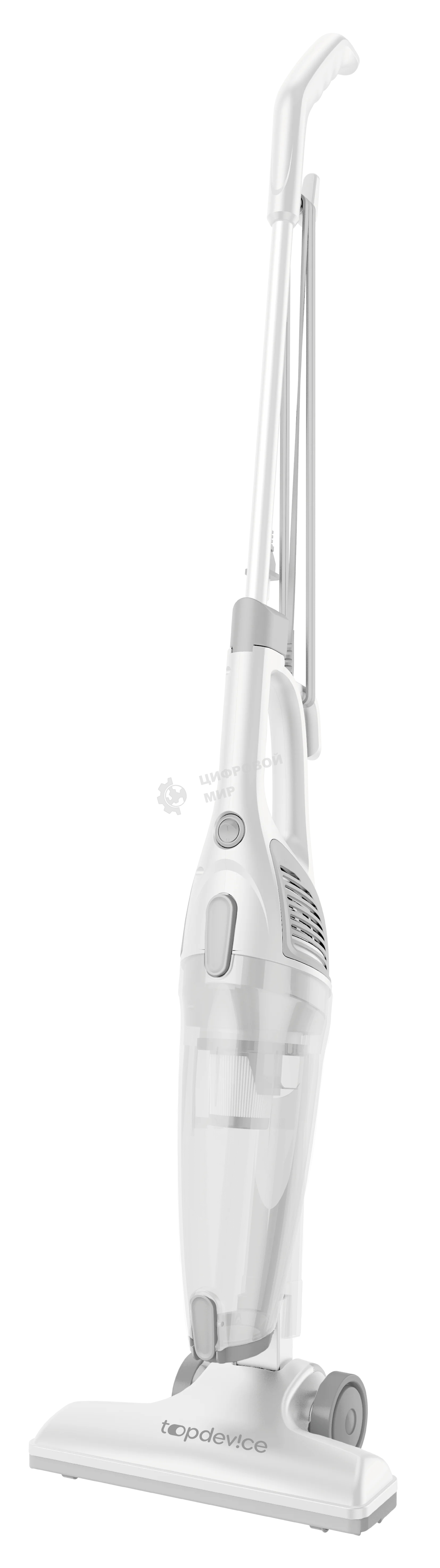 Пылесос вертикальный Topdevice CVC100 белый, питание от сети, 600 Вт, уборка сухая, пылесборник 1,2 л
