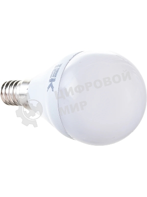 Лампа светодиодная IEK LLE-G45-5-230-40-E14 ECO G45 5Вт шар 4000К белый E14 450 лм 230-240В