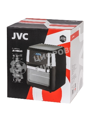 Аэрогриль JVC JK-MB060 черный, 2000 Вт, 12 л, сенсор, 9 программ