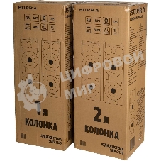 Минисистема SUPRA SMB-2150 черный 1200Вт FM USB BT SD (в комплекте: активн.+пассив.колонки)