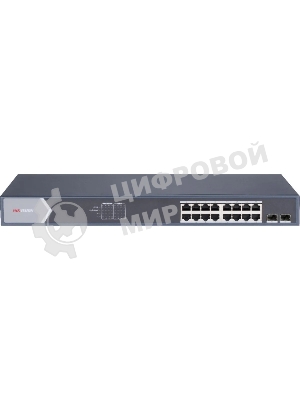 Коммутатор Hikvision DS-3E1518P-SI, 16×1 Гбит/с PoE + 2×1 Гбит/с SFP, управляемый