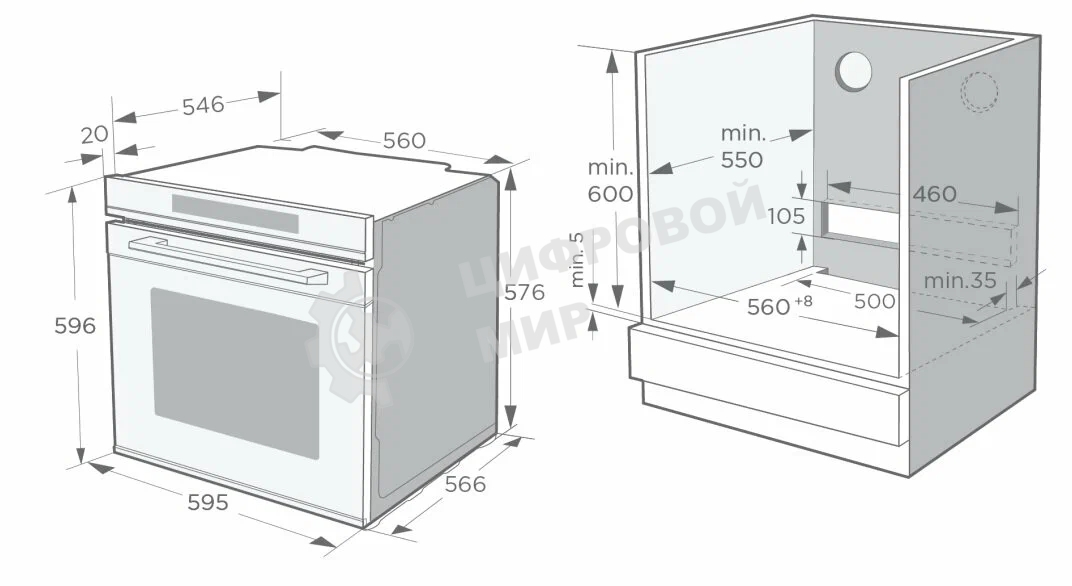 Духовой шкаф Weissgauff EOM 741 PDB Black Edition