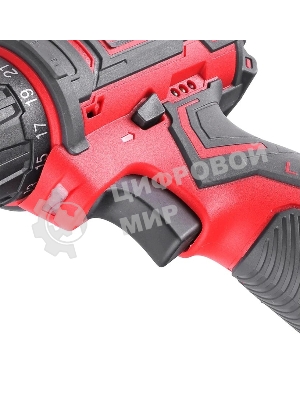 Дрель-шуруповерт аккумуляторная ПОБЕДА ДА-12П/1 Ли, 12 В, 2 Ач, аккумуляторная