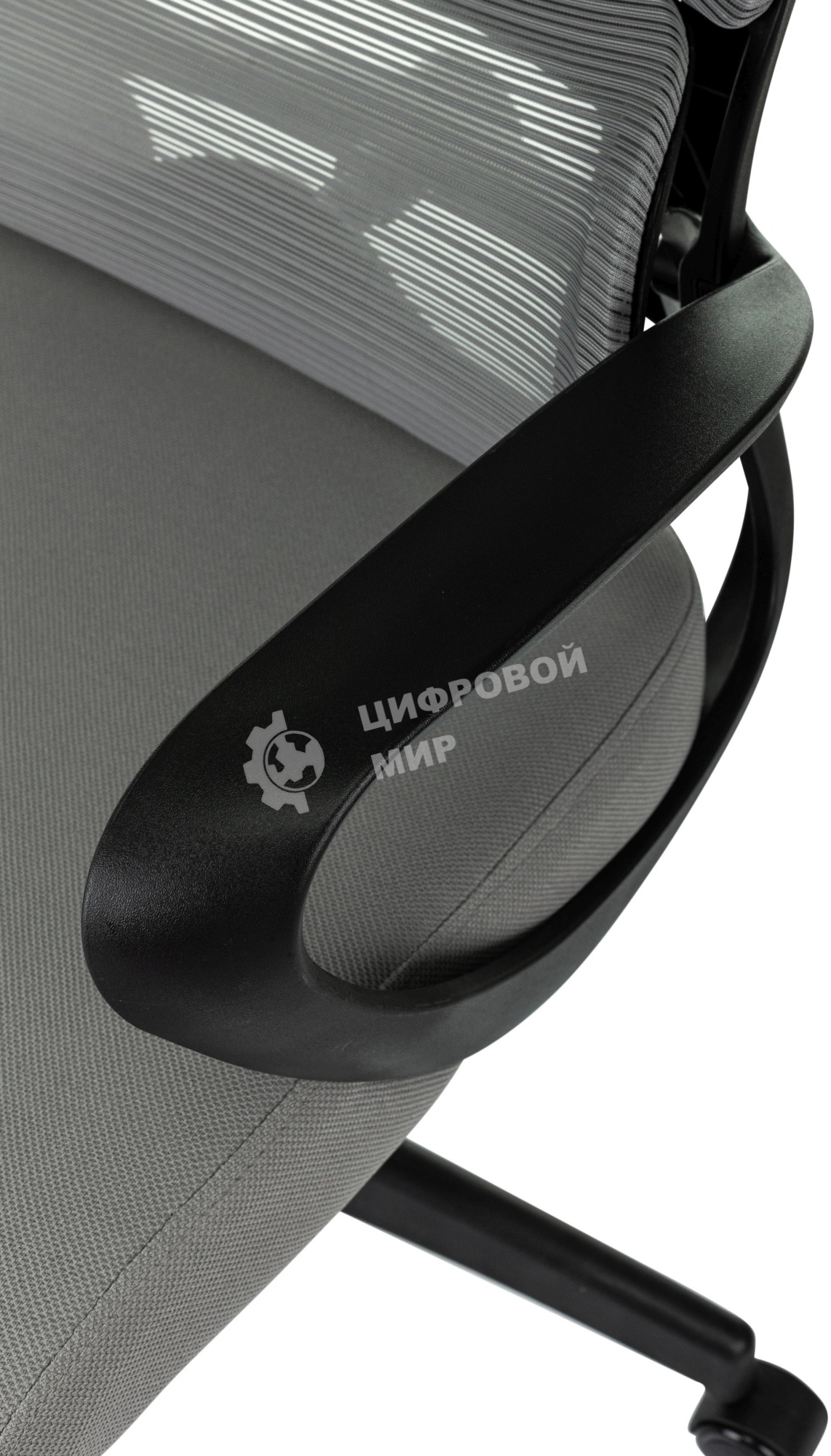 Кресло руководителя Бюрократ Sigma 2 серый, сетка/ткань, крестов. пластик