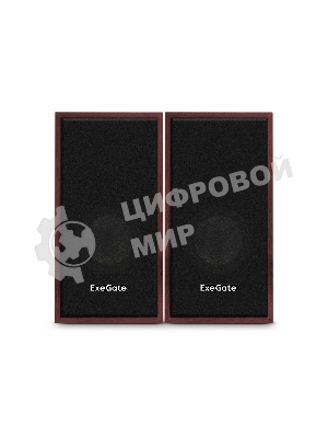 Акустическая система 2.0 ExeGate EX287059RUS Tango 314 (питание USB, 2х3Вт (12 Вт RMS), 80-20000Гц, темное дерево)