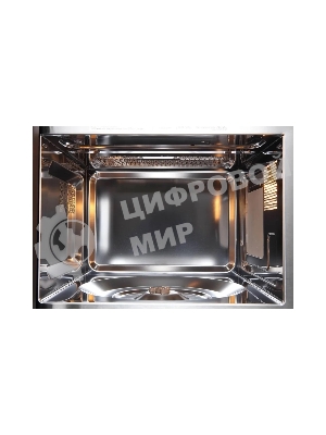 Микроволновая печь встраиваемая Evelux MW 20 X серебристый, 20 л, 700 Вт, переключатели - кнопки/поворотный механизм