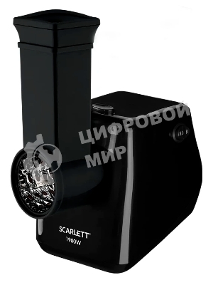 Мясорубка электрическая Scarlett SC-MG45M26 черный, 1900 Вт, 2.0 кг/мин, реверс, защита от перегрузки, насадки - 5