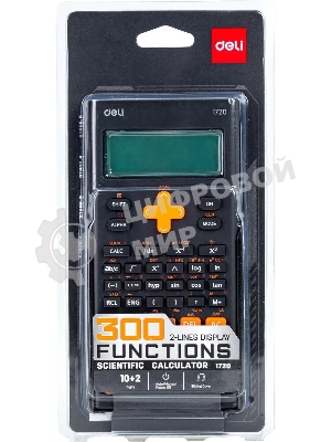 Калькулятор научный Deli E1720-black черный 12-разр.