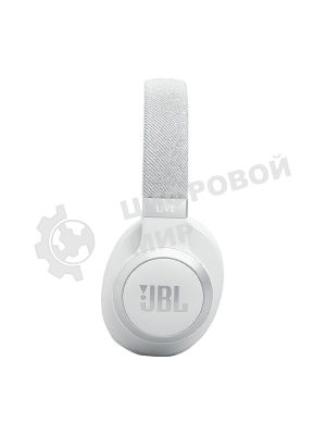 Беспроводные/проводные наушники JBL Live 770NC белый, полноразмерные, Bluetooth + проводной, адаптивное шумоподавление