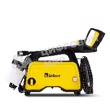 Мойка высокого давления 120/70 бар, KOLNER K120M, компакт, 1400Вт, 390л/ч, метал.помпа, шланг ВД 5м, кабель 5м, самовсас, Auto stop (емкость для шампуня)