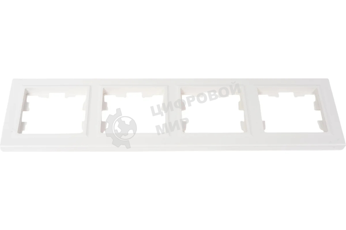 Рамка 4-мест. IEK BRITE РУ-4-БрБ бел.
