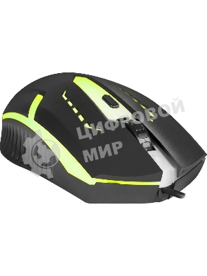 Мышь проводная Defender Flash MB-600L черный, 1200 dpi, USB, кнопки - 4