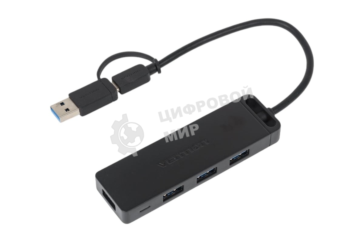 Концентратор Vention CHTBB, USB/USB Type-C, USB, USB